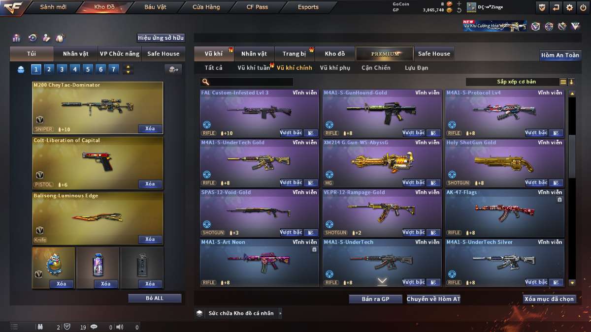 shop acc cf uy tin gia re
